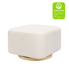M26385PCMEWLB,Babyletto,Kiwi Gliding Ottoman in Performance Cream Eco-Weave w/ Light Wood Base