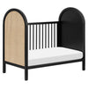 M25601BNC,Babyletto,Bondi Cane 3-in-1 Convertible Crib w/ Toddler Bed Kit in Black with Natural Cane