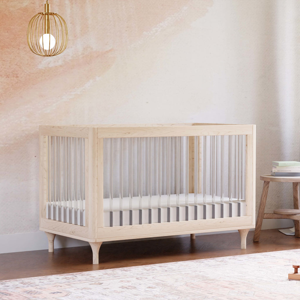 M9001KNX,Babyletto,Lolly 3-in-1 Convertible Crib w/Toddler Conversion Kit in Washed Natural/Acrylic