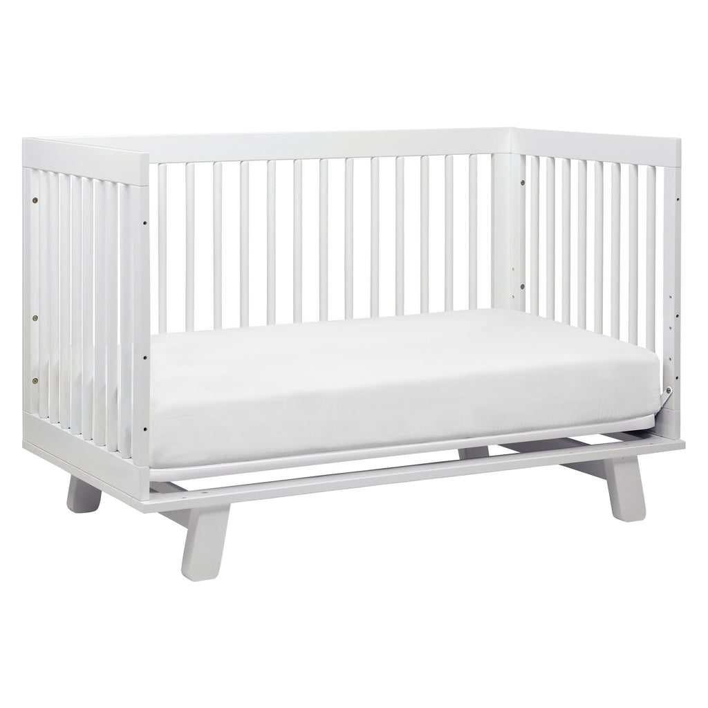 M4201W,Hudson 3-in-1 Convertible Crib w/Toddler Bed Conversion Kit in White Finish