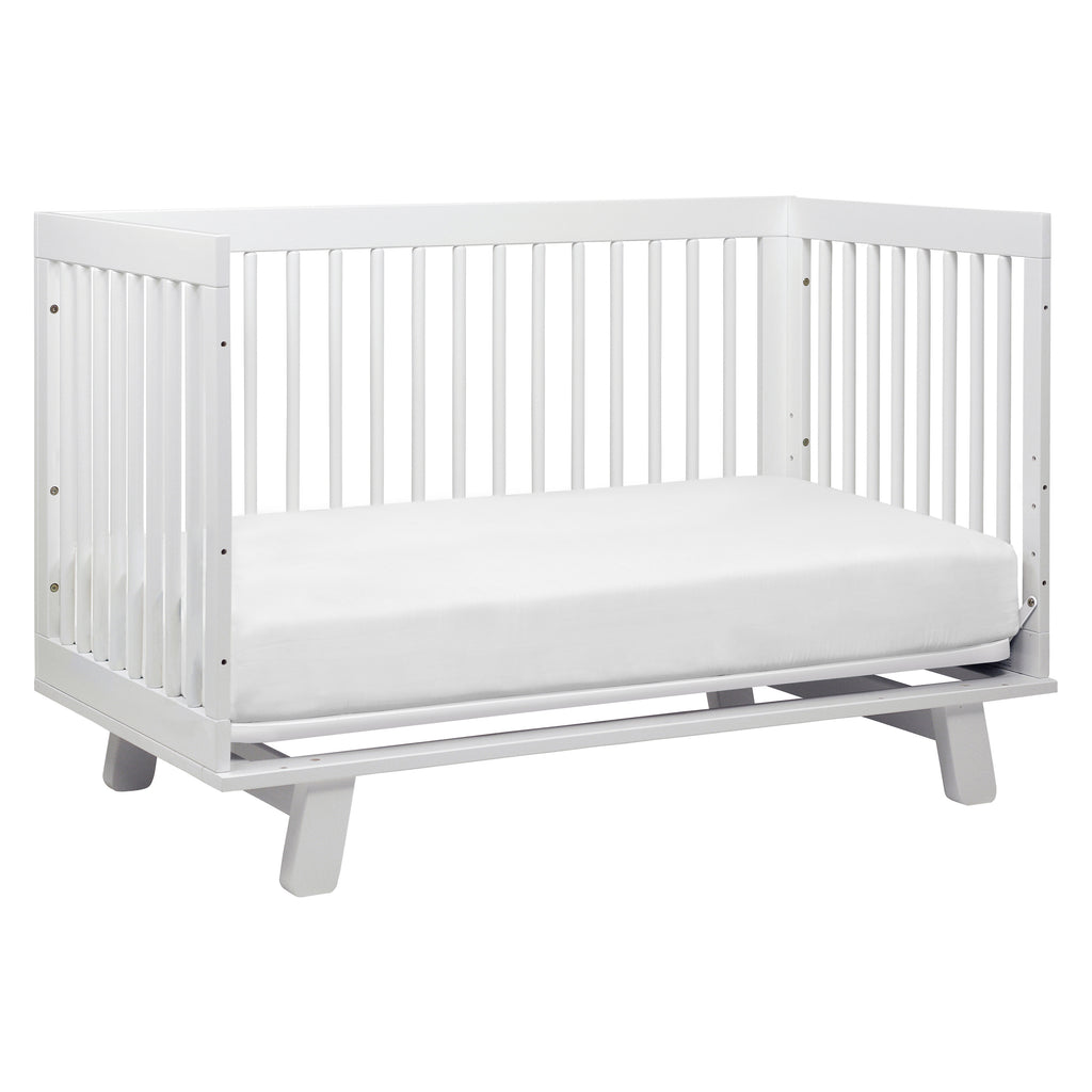 M4201W,Babyletto,Hudson 3-in-1 Convertible Crib w/Toddler Bed Conversion Kit in White Finish