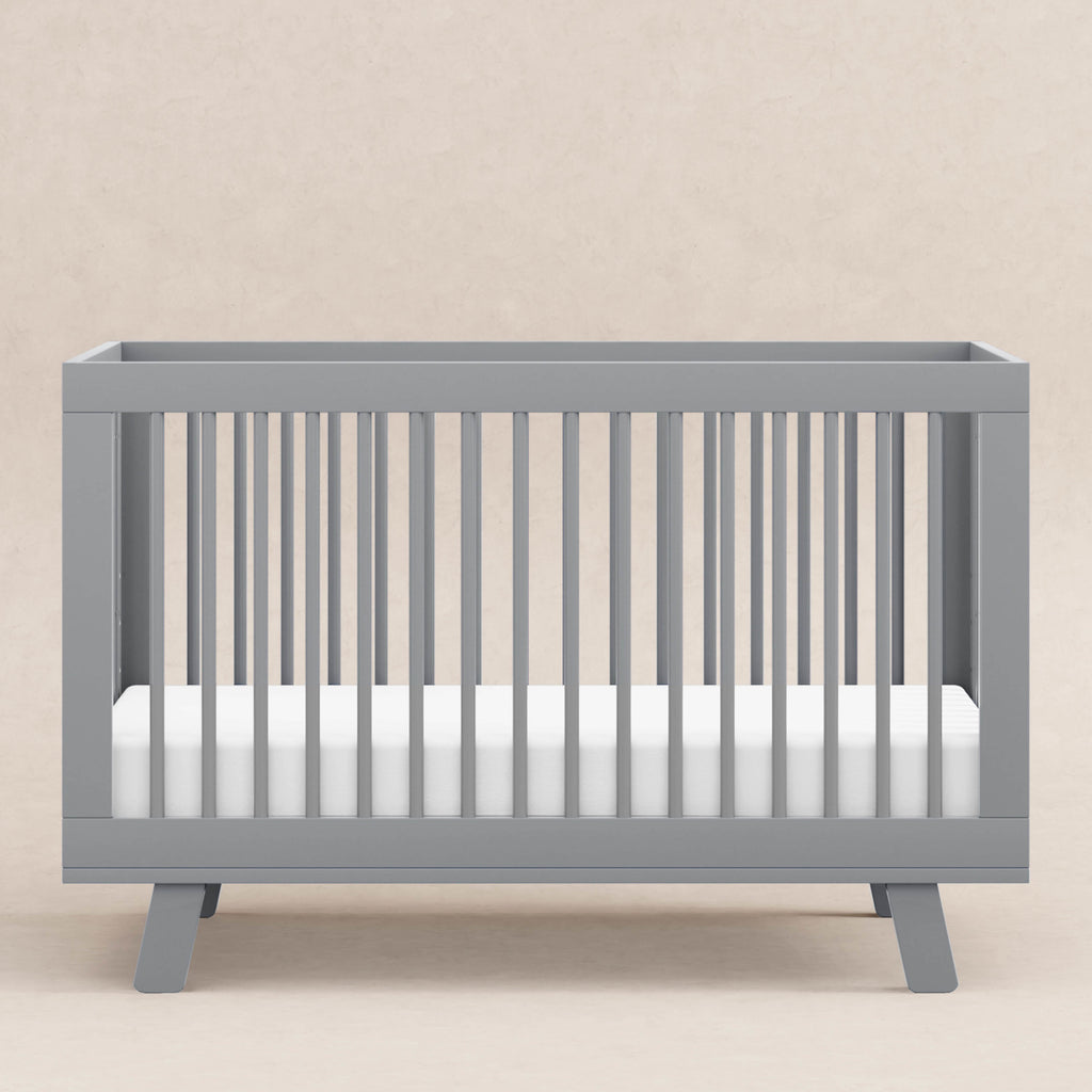 M4201G,Babyletto,Hudson 3-in-1 Convertible Crib w/Toddler Bed Conversion Kit in Grey Finish