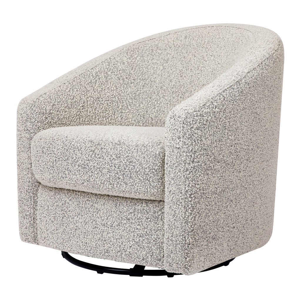 M5887BWB,Babyletto,Madison Swivel Glider in Black White Boucle