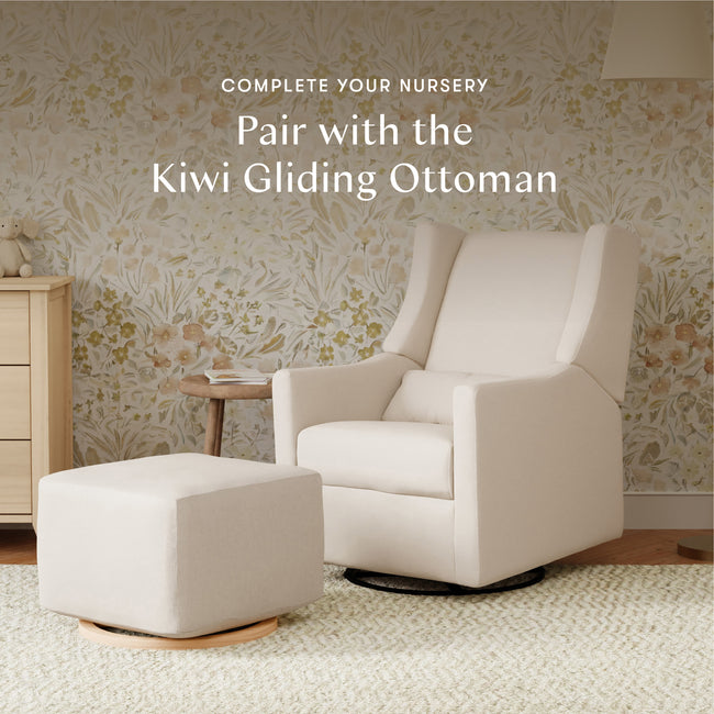 M11288PCMEW,Babyletto,Kiwi Glider Recliner w/ Electronic Control and USB in Performance Cream Eco-Weave