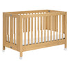M6601HY,Babyletto,Maki Full-Size Folding Crib w/ Toddler Bed Conversion Kit in Honey
