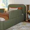 M32099POB,Babyletto Kids,Upholstered Twin/Full Bed Guardrail in Performance Olive Boucle