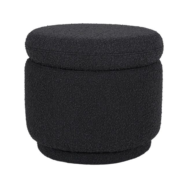 M22985BKB,Babyletto,Enoki Storage Ottoman in Black Boucle