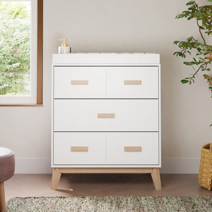 Scoot 3-Drawer Compact Changer Dresser with Removable Changing Tray (34")