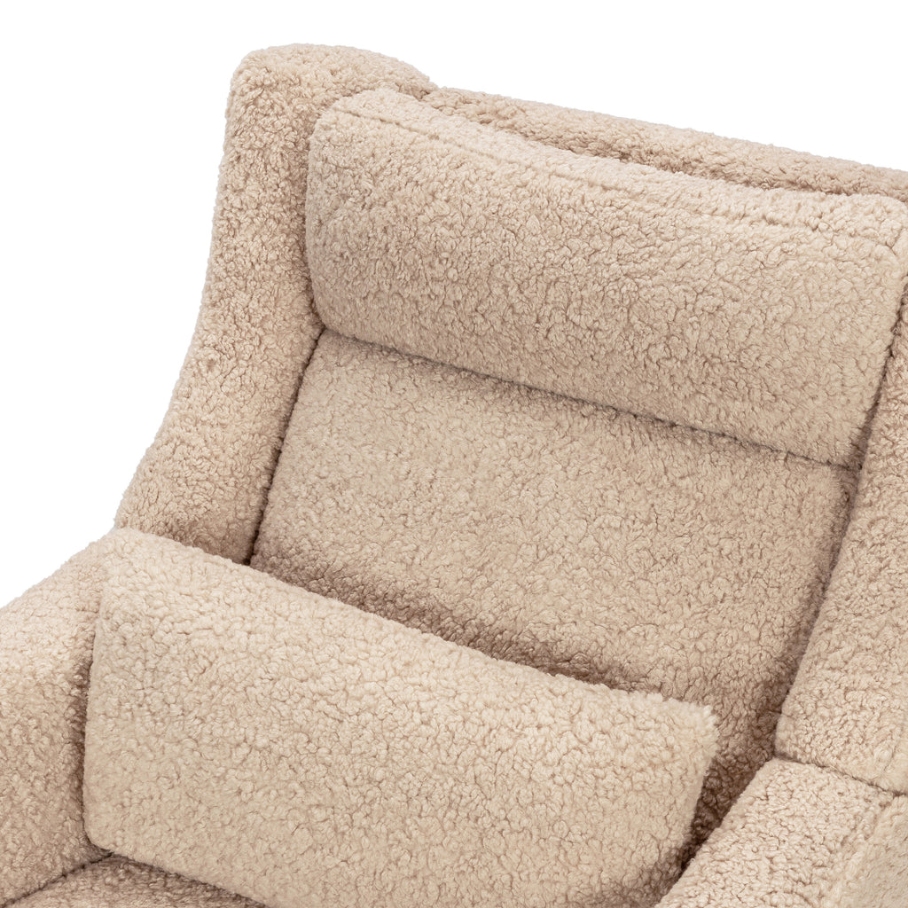 M11286CSG,Babyletto,Kiwi Plus Power Glider Recliner w/ Power Headrest in Chai Shearling