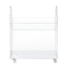 M15614K,Babyletto,Presto Acrylic Bookcase and Cart in Acrylic