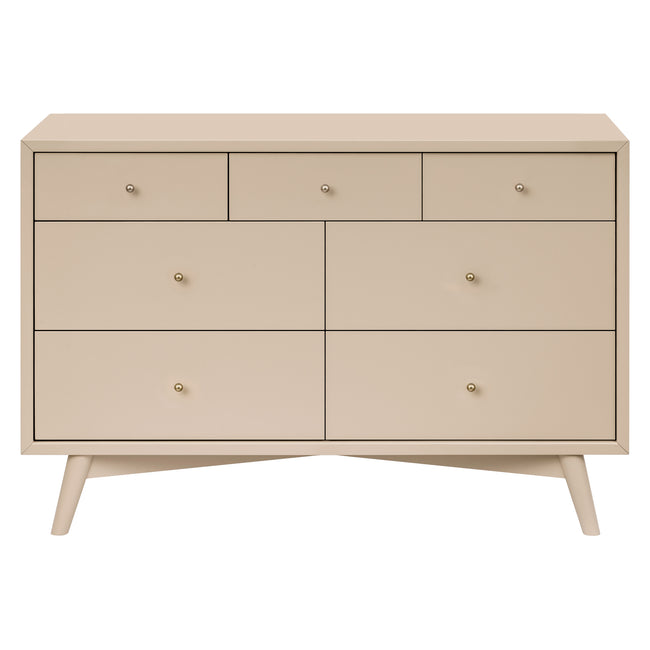M15916TPE,Babyletto,Palma 7-Drawer Double Dresser  Assembled in Taupe