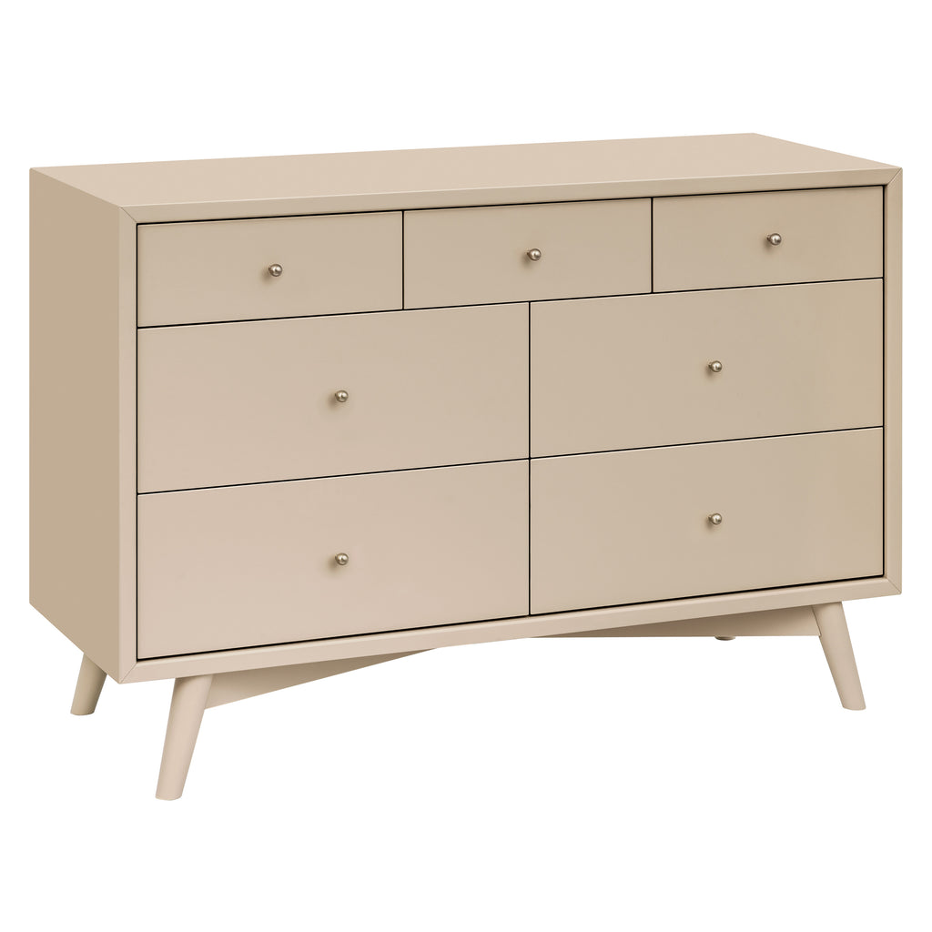 M15916TPE,Palma 7-Drawer Double Dresser  Assembled in Taupe