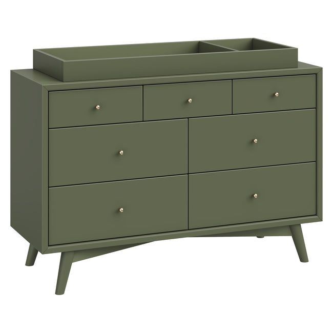 M15916OL,Babyletto,Palma 7-Drawer Double Dresser  Assembled in Olive