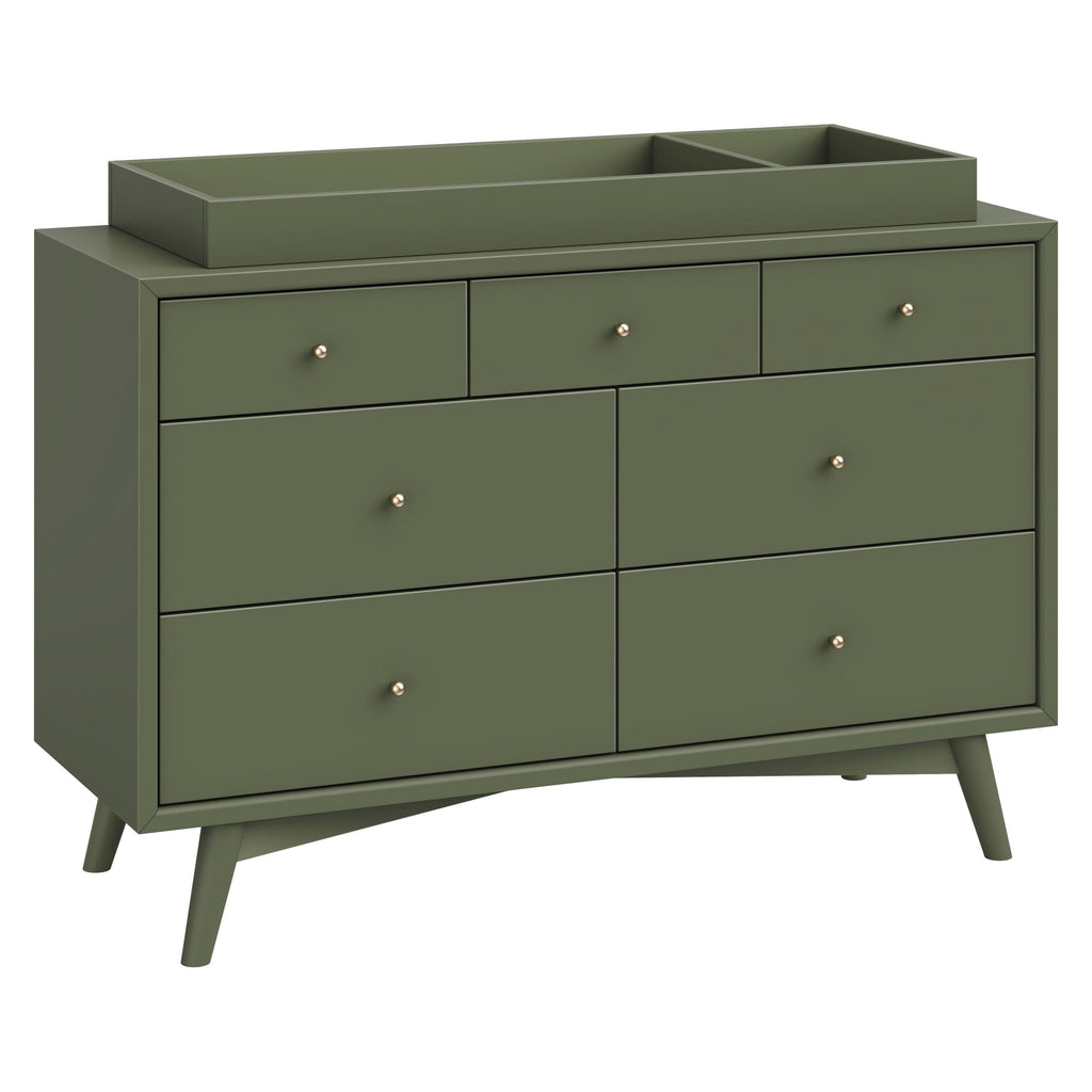 M15916OL,Babyletto,Palma 7-Drawer Double Dresser  Assembled in Olive