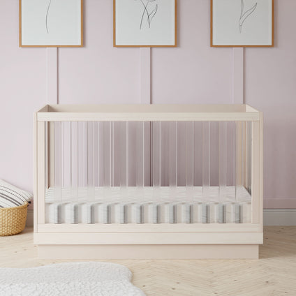 M8601KNX,Babyletto,Harlow 3-in-1 Convertible Crib w/Toddler Bed Conversion Kit in Washed Natural/