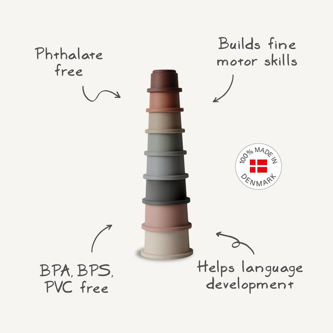 MSC-40, Mushie Stacking Cups Toy