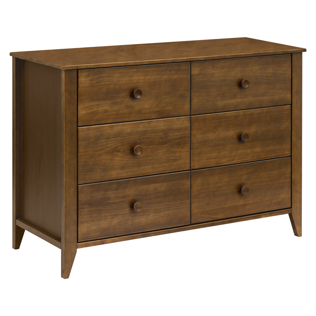 M10326NL,Babyletto,Sprout 6-Drawer Double Dresser in Natural Walnut