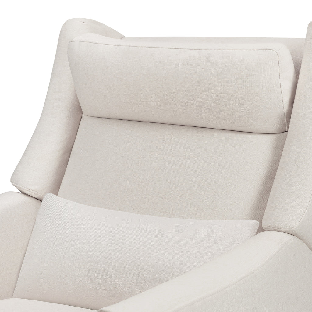 M11286PCMEW,Babyletto,Kiwi Plus Power Glider Recliner w/ Power Headrest in Performance Cream Eco-Weave