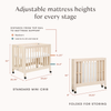 M6698NX,Babyletto,Origami Mini Crib in Washed Natural