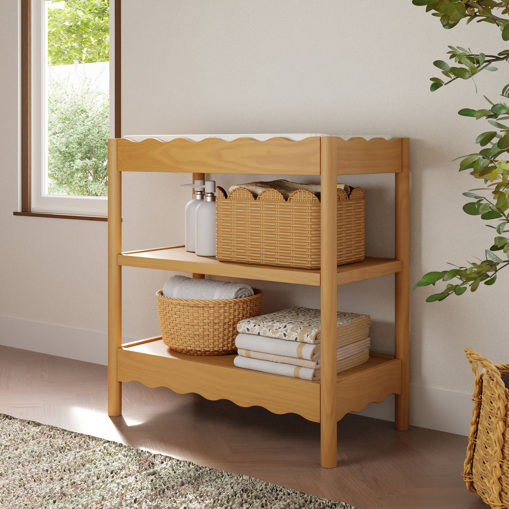 M27902HY,Swell Changing Table in Honey