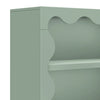 M31111LS,Babyletto Kids,Lido Wave Bookcase in Light Sage