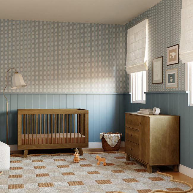 M32523NL,Babyletto,Hudson Modern 3-Drawer Dresser in Natural Walnut