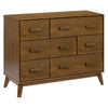 M5826NL,Babyletto,Scoot 6-Drawer Dresser in Natural Walnut