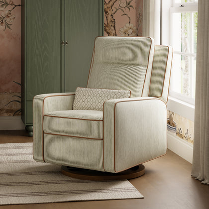Sigi Pro Power Recliner and Swivel Glider with Power Adjustable Headrest and Lumbar Support by Nate Berkus