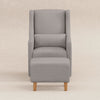 M11287PGEW,Babyletto,Toco Swivel Glider and Ottoman in Performance Grey Eco-Weave w/Natural Feet