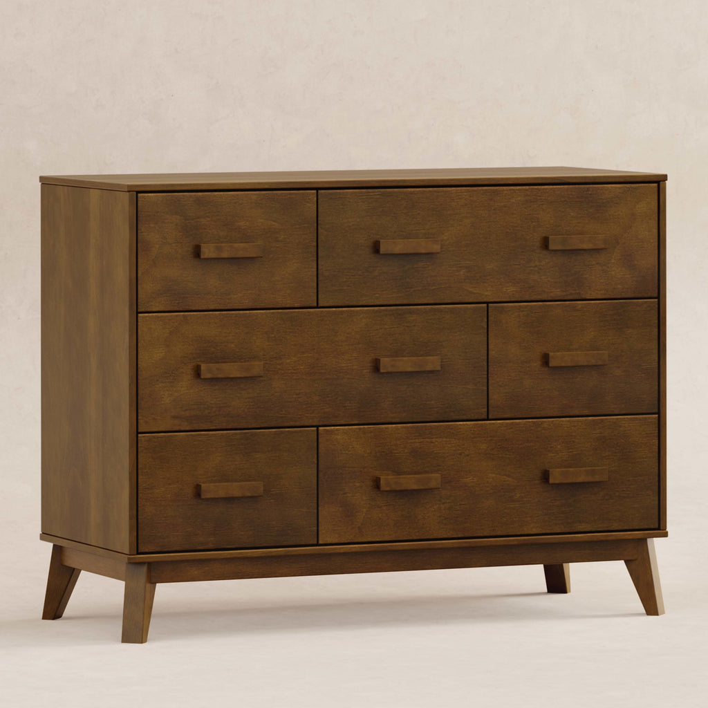 M5826NL,Babyletto,Scoot 6-Drawer Dresser in Natural Walnut