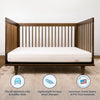M53115W,DaVinci,Premium 2-Stage Breathable Crib Mattress with Waterproof Cozy Cool Toddler Side