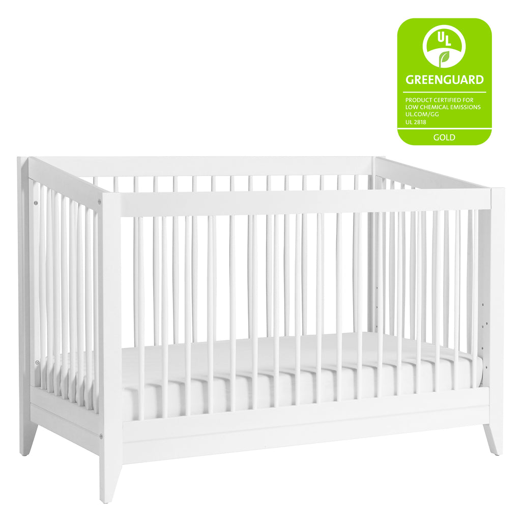 M10301W,Babyletto,Sprout 4-in-1 Convertible Crib w/Toddler Bed Conversion Kit in White Finish