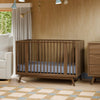 M15980NL,Babyletto,Palma 8-in-1 Convertible All-Stages® Crib w/ Bassinet & Toddler Bed Kits in Natural Walnut
