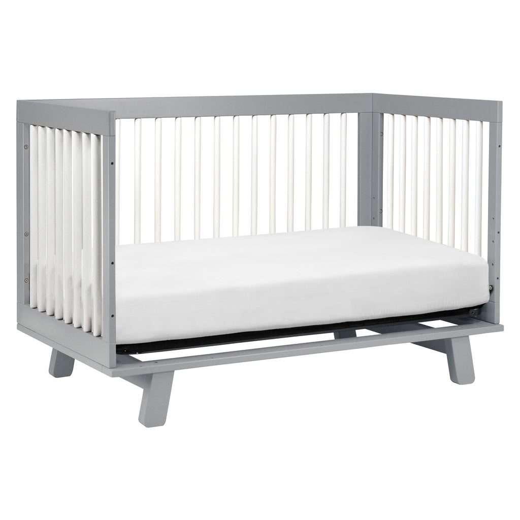 M4201GW,Babyletto,Hudson 3-in-1 Convertible Crib w/Toddler Bed Conversion Kit in Grey/White