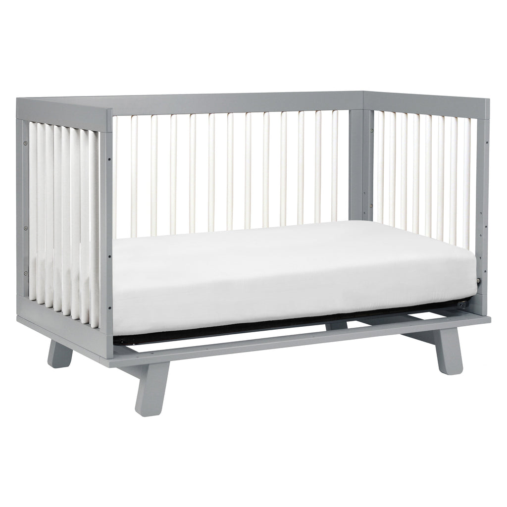 M4201GW,Hudson 3-in-1 Convertible Crib w/Toddler Bed Conversion Kit in Grey/White