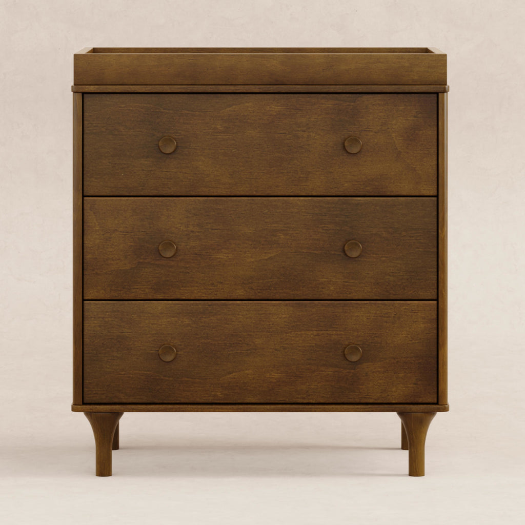 M9023NL,Babyletto,Lolly 3-Drawer Changer Dresser in Natural Walnut