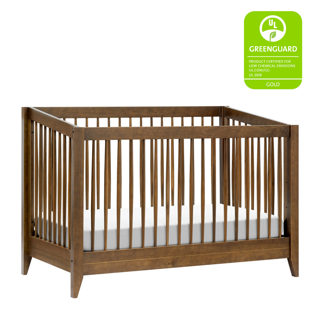 M10301NL,Babyletto,Sprout 4-in-1 Convertible Crib w/Toddler Bed Conversion Kit in Natural Walnut