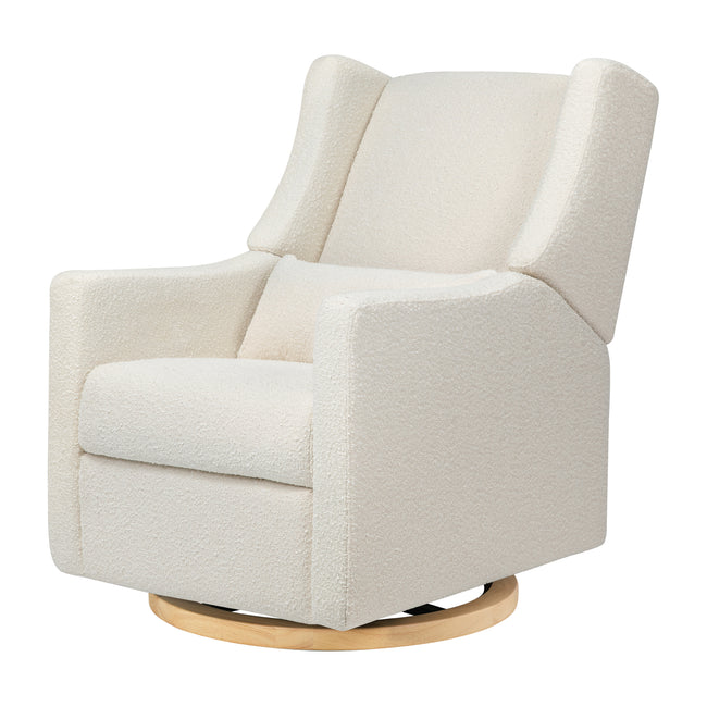 M11288WBG,Babyletto,Kiwi Glider Recliner w/ Electronic Control and USB in Ivory Boucle w/Gold Base