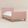 M31369PRSBRY,Babyletto Kids,Rizo Twin Bed in Performance Rose Boucle w/Raspberry Piping