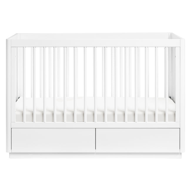 M21601W,Babyletto,Bento 3-in-1 Convertible Storage Crib w/Toddler Bed Conversion Kit in White