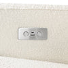 M23085WBLB,Babyletto,Sigi Glider Recliner w/ Electronic Control and USB in Ivory Boucle w/Light Wood Base
