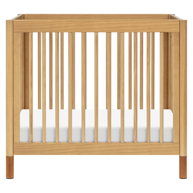 M12998HYVTL,Babyletto,Gelato 4-in-1 Convertible Mini Crib and Twin bed in Honey with Vegan Tan Leather Feet