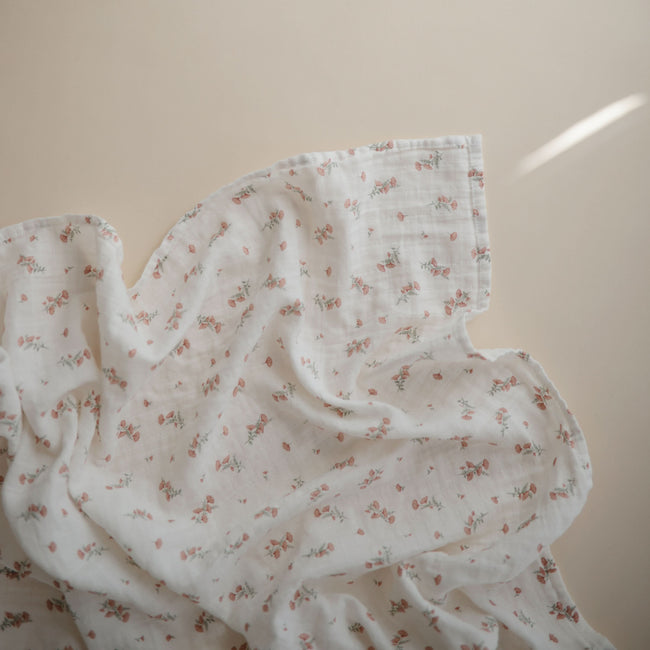 MS-238, Organic Cotton Muslin Swaddle Blanket