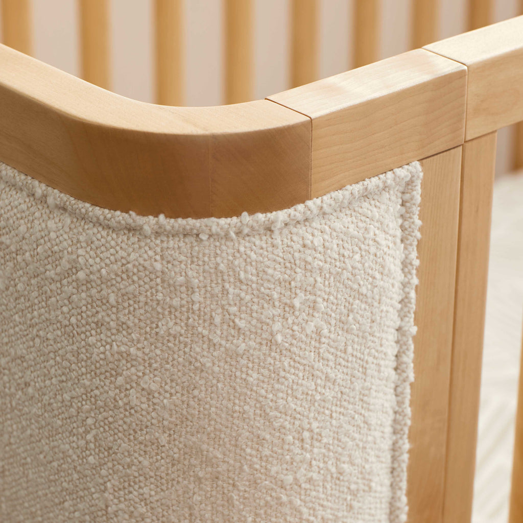 M26201HYWB,Babyletto,Bondi Boucle 4-in-1 Convertible Crib w/ Toddler Bed Kit in Honey with Ivory Boucle