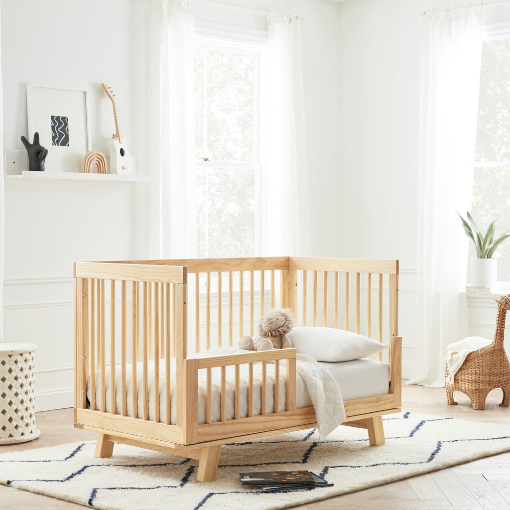 M4201N,Babyletto,Hudson 3-in-1 Convertible Crib w/Toddler Bed Conversion Kit in Natural Finish