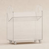 M15614K,Babyletto,Presto Acrylic Bookcase and Cart in Acrylic