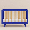 M4201CBTHY,Babyletto,Hudson 3-in-1 Convertible Crib w/Toddler Bed Conversion Kit in Cobalt/Honey