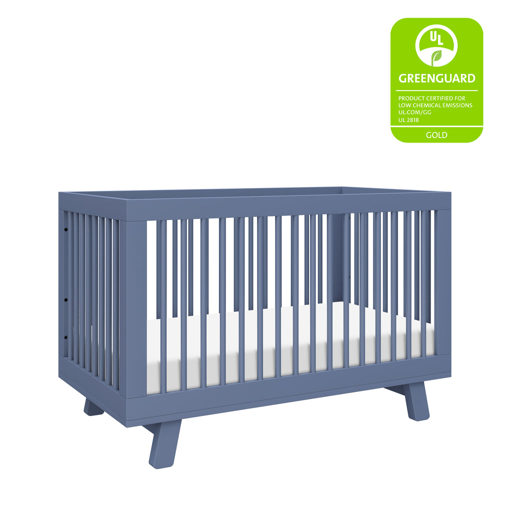 M4201CVB,Babyletto,Hudson 3-in-1 Convertible Crib w/Toddler Bed Conversion Kit in Cove Blue