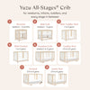 M23401NXW,Babyletto,Yuzu 8-in-1 Convertible Crib w/All-Stages Conversion in Washed Natural/White
