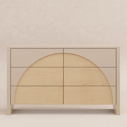 M30216TPESH,Babyletto,Moab 6-Drawer Assembled Dresser in Taupe/Ash
